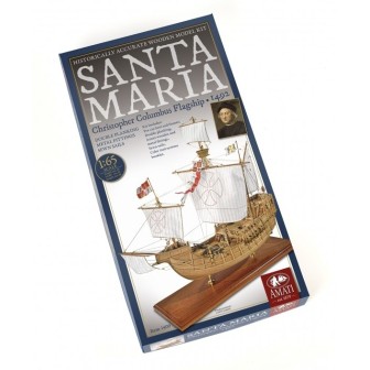 BARCO DE MADERA SANTA MARIA CARABELA AMATI 1409 ESCALA 1/65