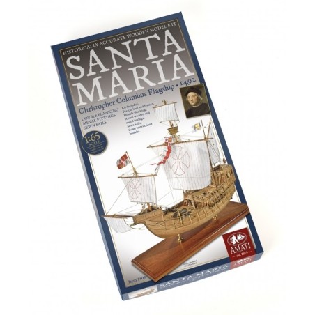 BARCO DE MADERA SANTA MARIA CARABELA AMATI 1409 ESCALA 1/65