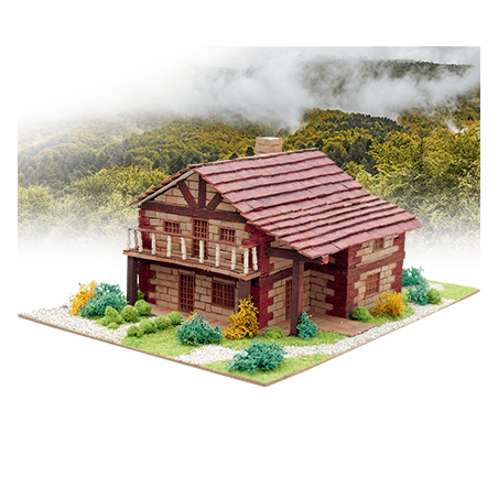 KIT DE CONSTRUCCIÓN LADRILLOS CASA DE MONTAÑA