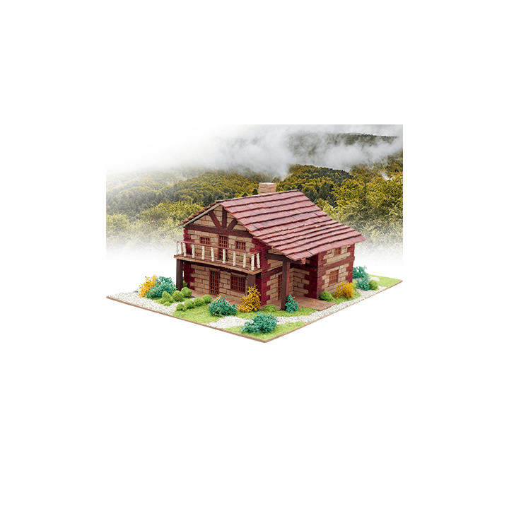 KIT DE CONSTRUCCIÓN LADRILLOS CASA DE MONTAÑA