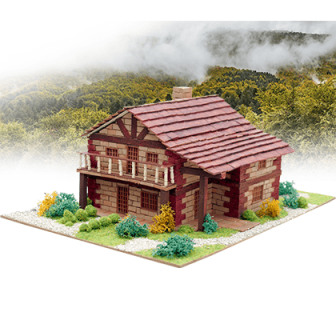 KIT DE CONSTRUCCIÓN LADRILLOS CASA DE MONTAÑA
