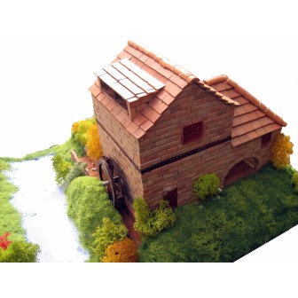 KIT DE CONSTRUCCIÓN DE LADRILLOS CASA RURAL CON MOLINO KERANOVA 30314