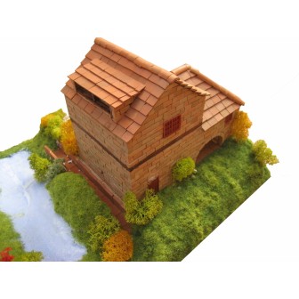 KIT DE CONSTRUCCIÓN DE LADRILLOS CASA RURAL CON MOLINO KERANOVA 30314