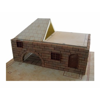 KIT DE CONSTRUCCIÓN DE LADRILLOS CASA RURAL CON MOLINO KERANOVA 30314