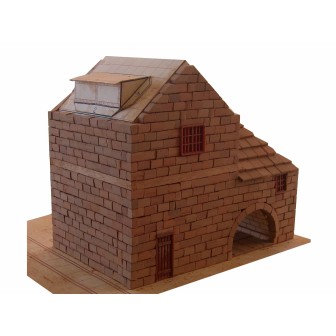 KIT DE CONSTRUCCIÓN DE LADRILLOS CASA RURAL CON MOLINO KERANOVA 30314