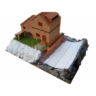 KIT DE CONSTRUCCIÓN DE LADRILLOS CASA RURAL CON MOLINO KERANOVA 30314