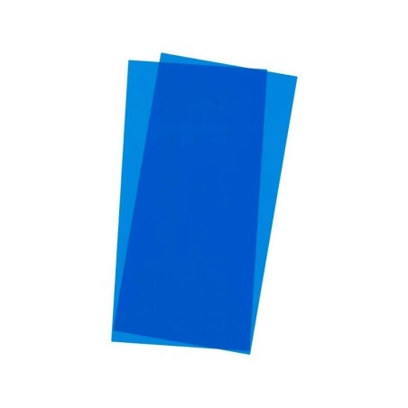 HOJAS DE COLOR AZUL TRANSPARENTE 15X30X0,25 2uds EVERGREEN 9902