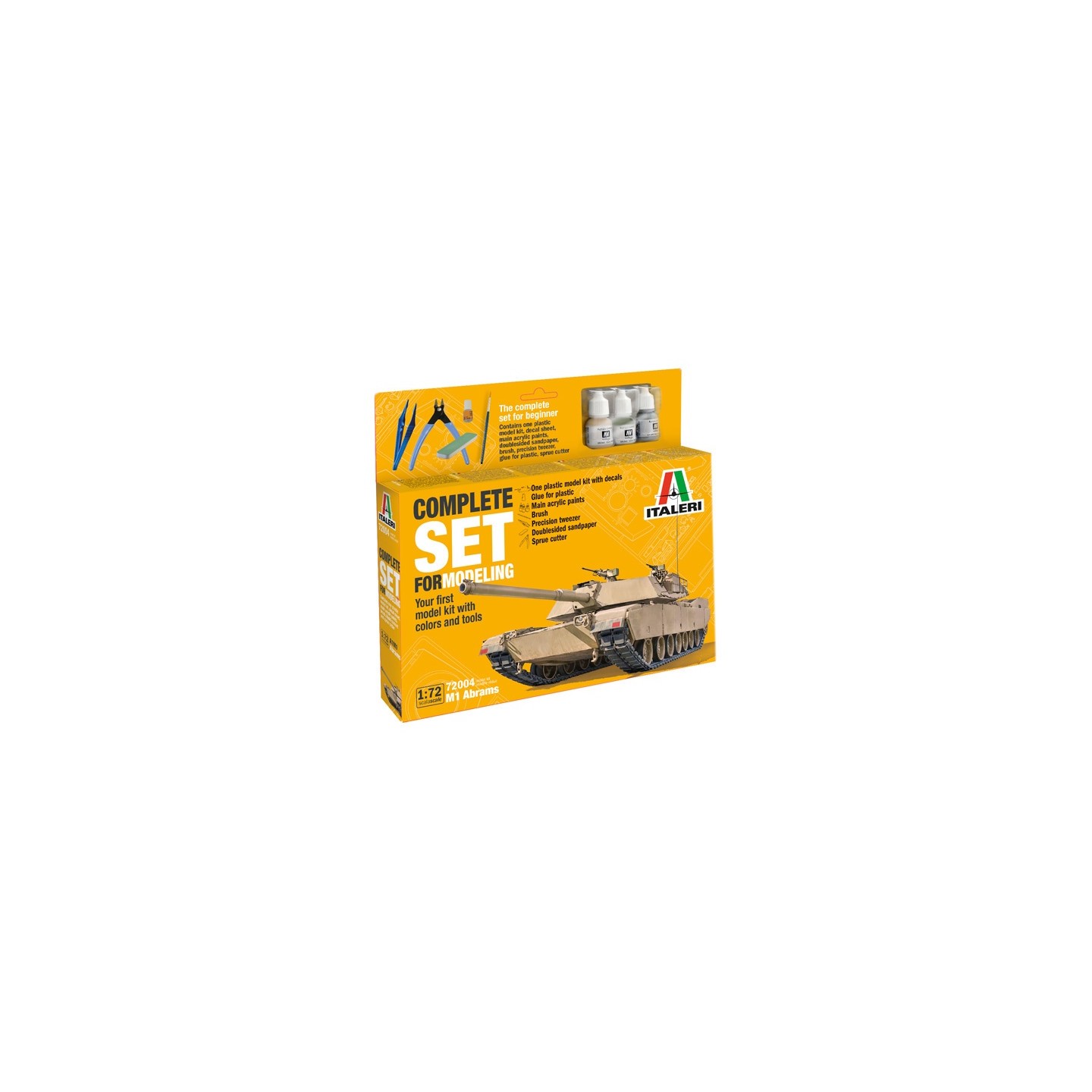 SET INICIACIÓN M1 ABRAMS ITALERI 72004 ESCALA 1/72