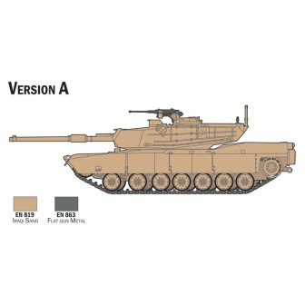 SET INICIACIÓN M1 ABRAMS ITALERI 72004 ESCALA 1/72