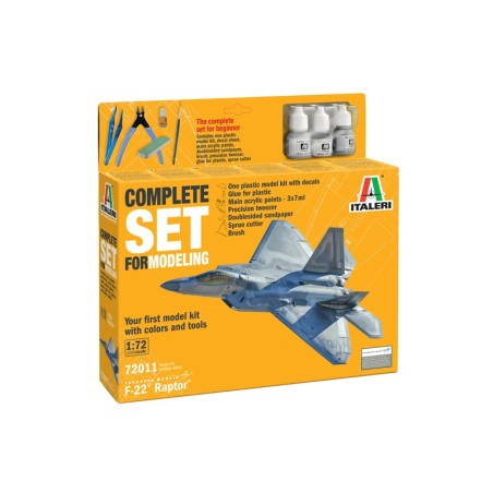 SET INICIACIÓN F-22 RAPTOR ITALERI 72011 ESCALA 1/72