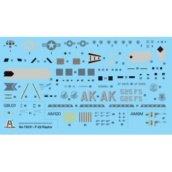 SET INICIACIÓN F-22 RAPTOR ITALERI 72011 ESCALA 1/72