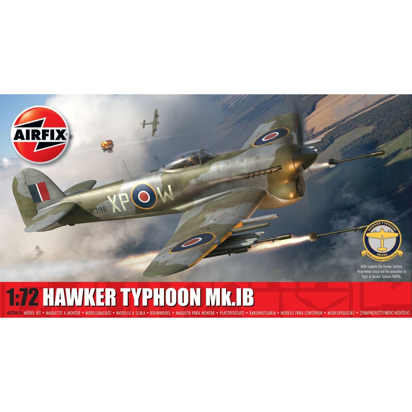 AVIÓN HAWKER TYPHOON MK.IB AIRFIX A02041B ESCALA 1/72