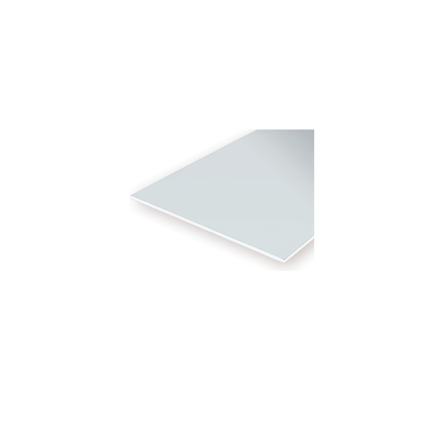 HOJAS LISAS CLEAR ESTIRENO BLANCO 15X30X0,25mm 2uds EVERGREEN 9006