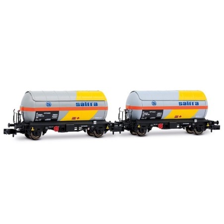 SET 2 VAGONES CISTERNA SALTRA" ARNOLD HN6721 ESCALA N"