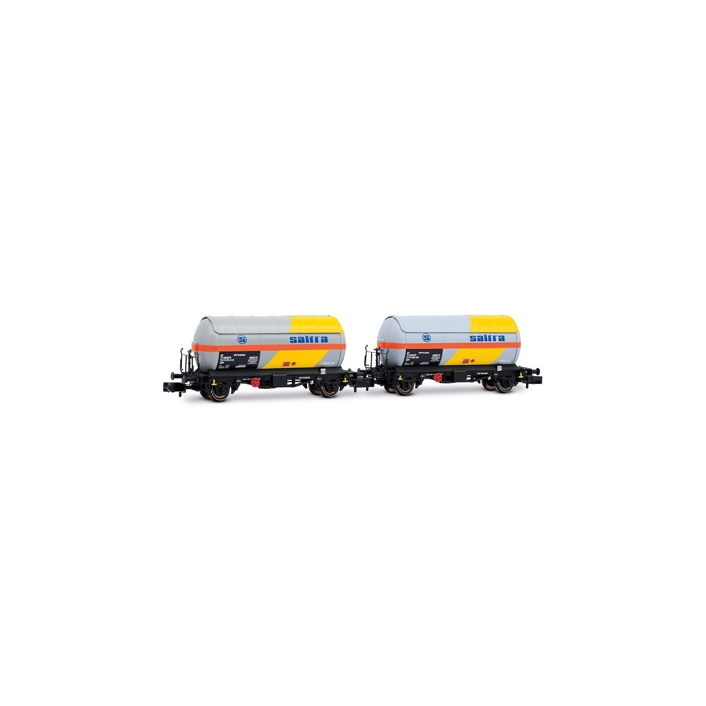 SET 2 VAGONES CISTERNA SALTRA" ARNOLD HN6721 ESCALA N"