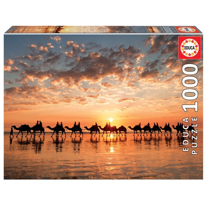PUZZLE ATARDECER EN LA PLAYA 1000 EDUCA 18492