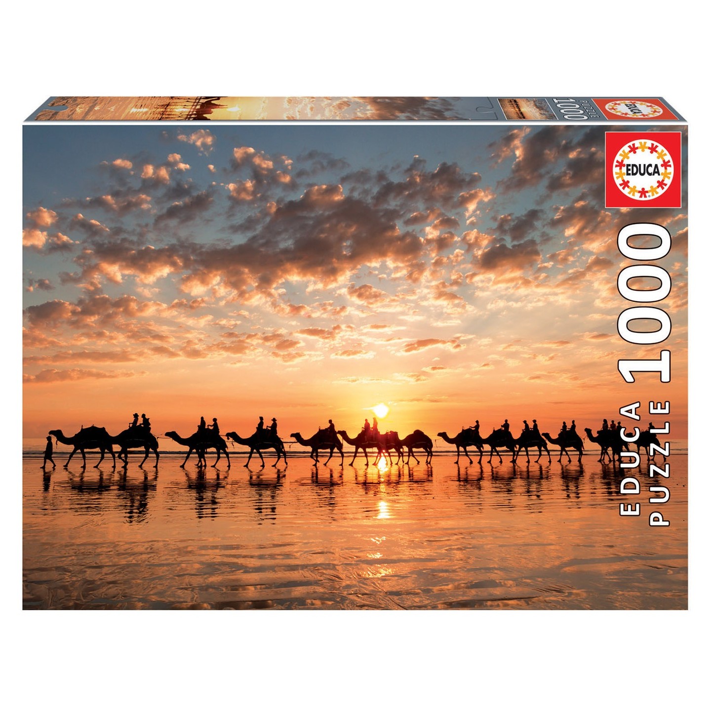PUZZLE ATARDECER EN LA PLAYA 1000 EDUCA 18492