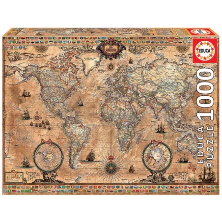 PUZZLE MAPA MUNDI 1000 EDUCA 15159