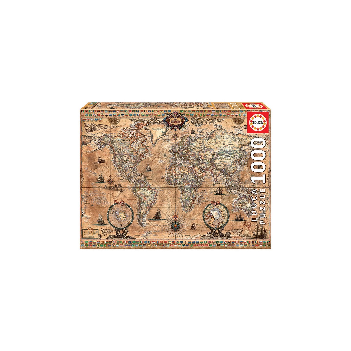 PUZZLE MAPA MUNDI 1000 EDUCA 15159