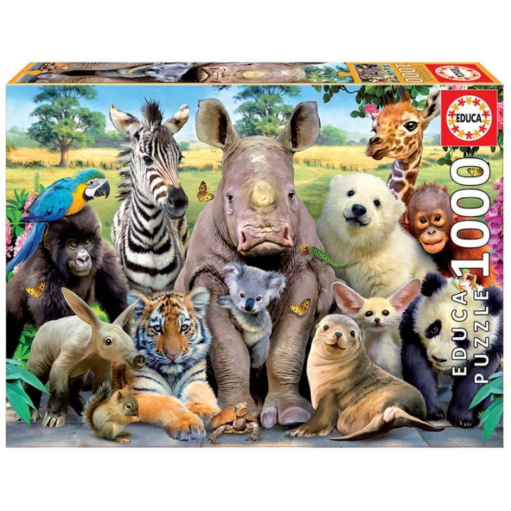 PUZZLE ANIMALES FOTO DE CLASE 1000 EDUCA 15517