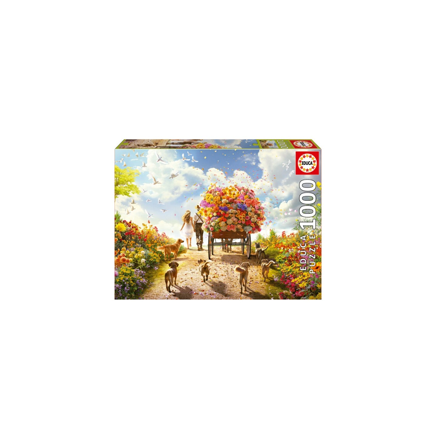 PUZZLE CARRO DE FLORES 1000 EDUCA 19921