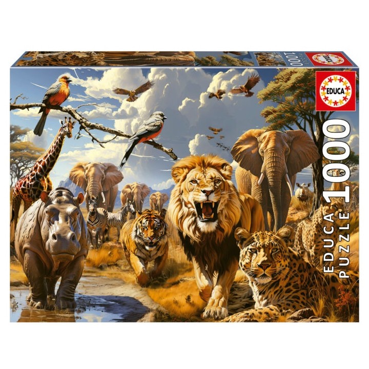PUZZLE ANIMALES SALVAJES 1000 EDUCA 19920