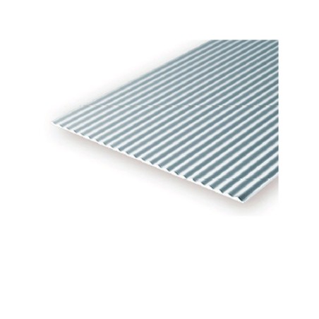 HOJA ESTIRENO BLANCO 15X30cm, 1mm de grosor y espaciado 1,5mm EVERGREEN 4527