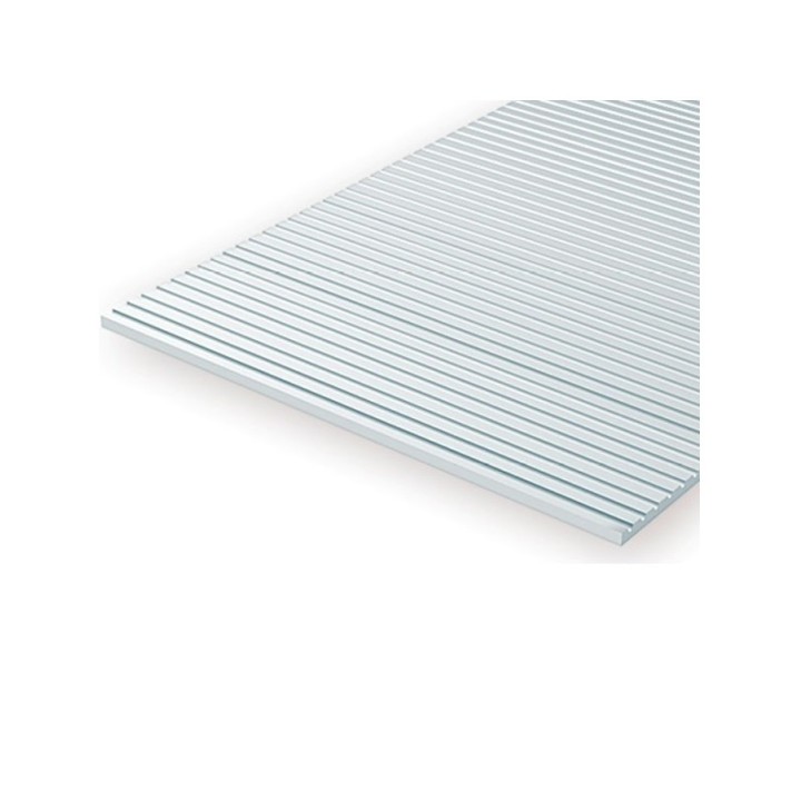 HOJA ESCALA O ESTIRENO BLANCO 15X30cm, 0,50mm de grosor 1ud EVERGREEN 3047