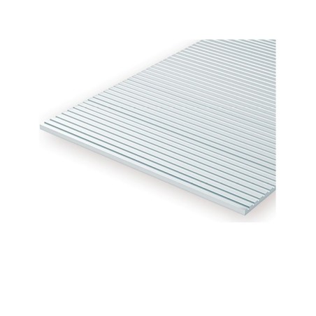 HOJA ESCALA S ESTIRENO BLANCO 15X30cmm, 0,50mm de grosor 1ud EVERREEN 3035