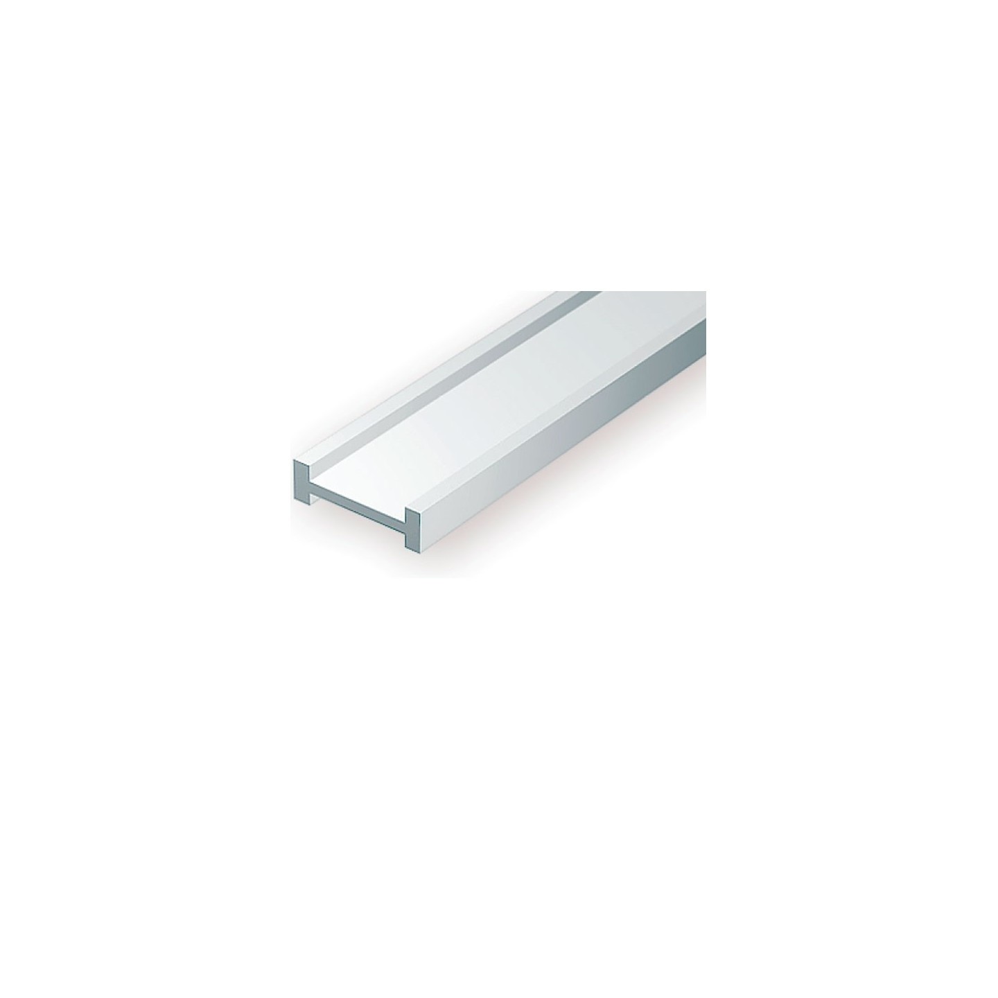 VIGAS EN I DE ESTIRENO BLANCO 2,5 x 1,5 x 0,75 x 0,45 mm y 35 cm de largo. EVERGREEN 273