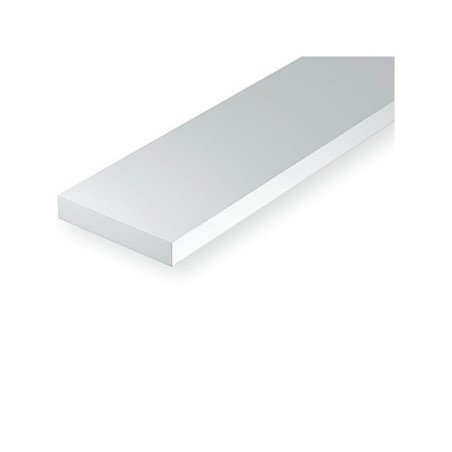 TIRAS DE ESTIRENO BLANCO  1,00 x 6,30 x 350 mm. EVERGREEN 149