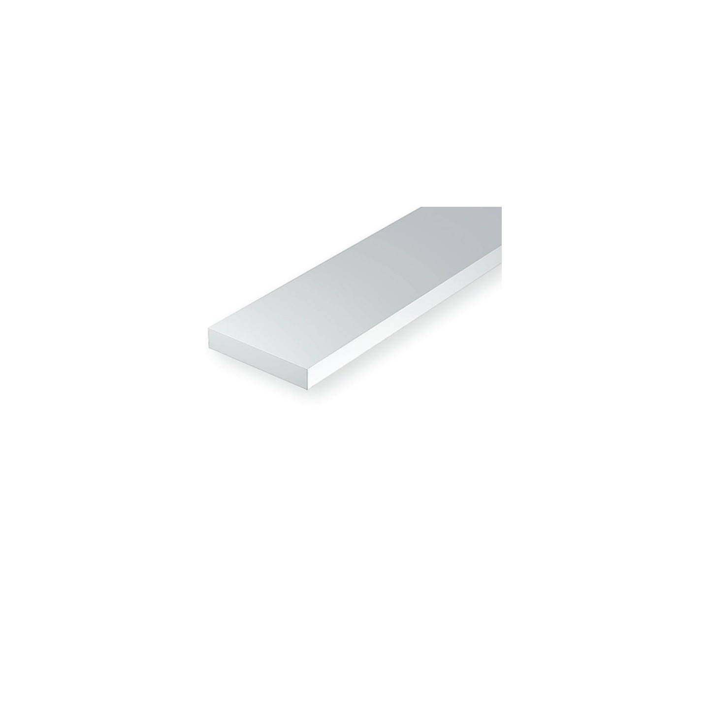 TIRAS DE ESTIRENO BLANCO  Medidas:0,50 x 1,50 x 350 mm. EVERGREEN 123