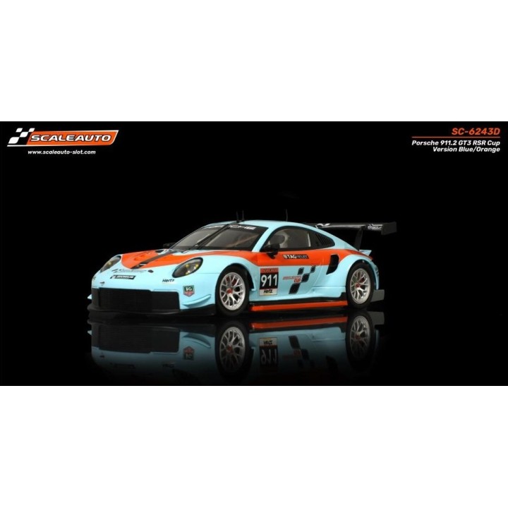 PORSCHE 911 GT3 RSR CUP SCALEAUTO SC6243D ESCALA 1/32