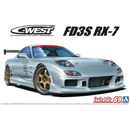 MAZDA RX-7 FD3S AOSHIMA 06302 ESCALA 1/24