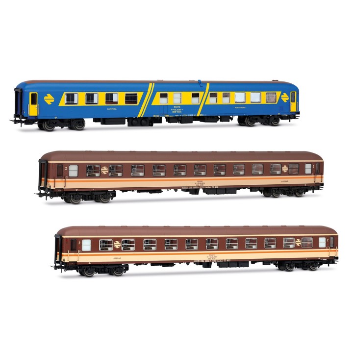 SET 3 COCHES COSTA BRAVA" RENFE ELECTROTREN HE4035 ESCALA H0"