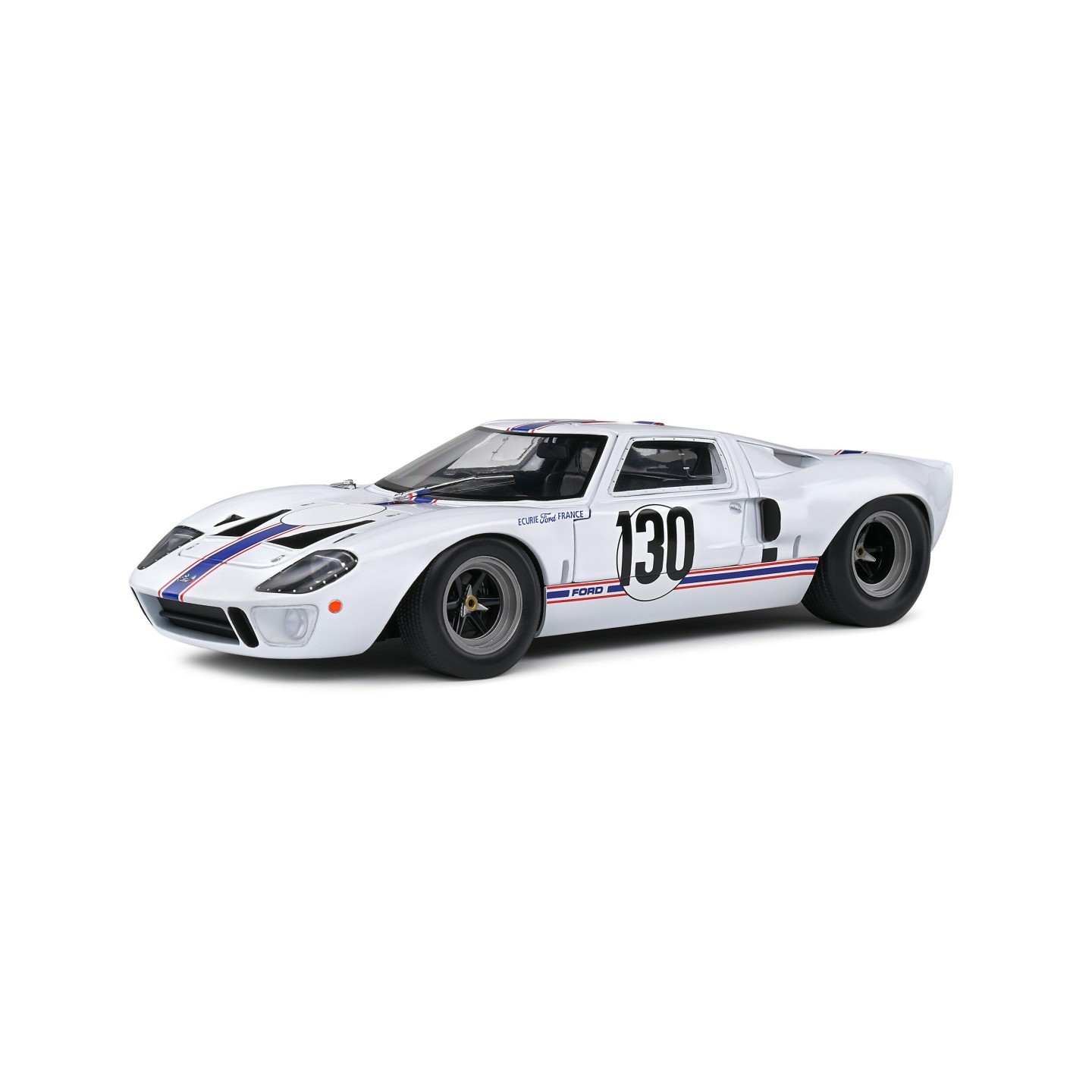 FORD GT-40 MK1 BLANCO Nº130 TARGA FLORIO 1967 SOLIDO S1803009 ESCALA 1/18