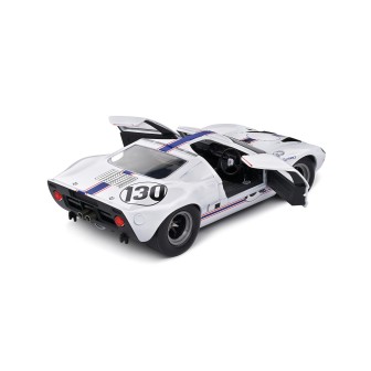 FORD GT-40 MK1 BLANCO Nº130 TARGA FLORIO 1967 SOLIDO S1803009 ESCALA 1/18