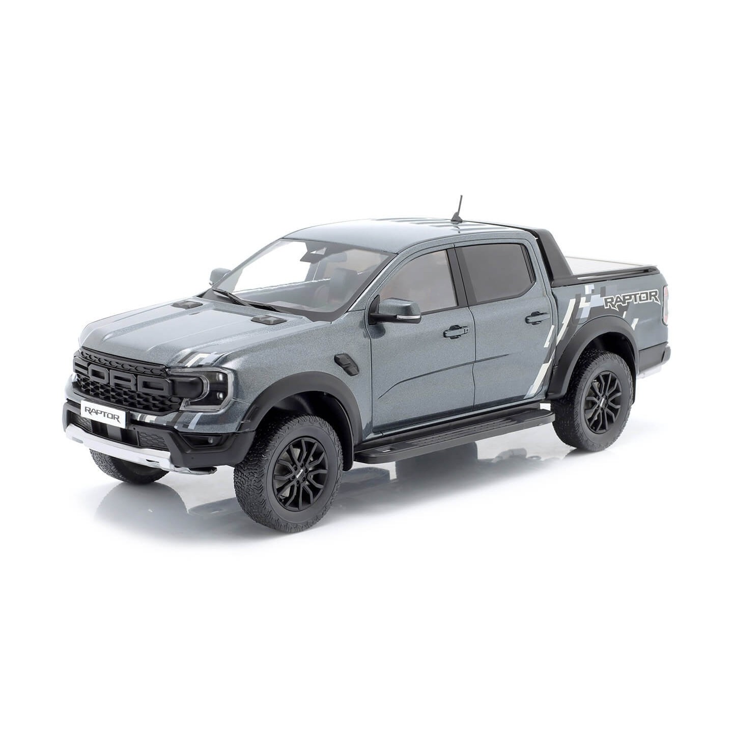 FORD RAPTOR PICK-UP GRIS METALIZADO MC GROUP ESCALA 1/18