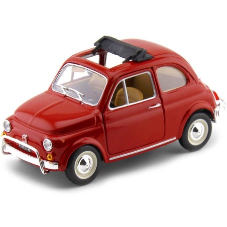 FIAT 500 L 1968 ROJO BURAGO 22099 ESCALA 1/24