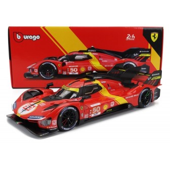 FERRARI 499P 3.0L TURBO V6 5º 24h LE MANS 2023 BURAGO 16301/51 ESCALA 1/18