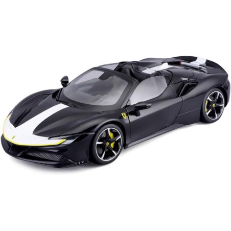 FERRARI SF90 STRADALE SPIDER ASSETTO FIORANO 2019 NEGRO BURAGO 16910 ESCALA 1/18