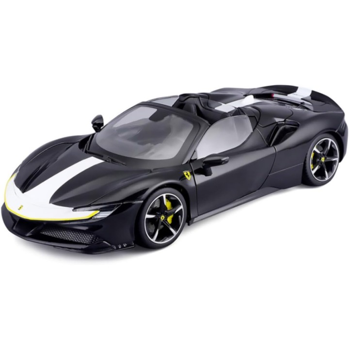 FERRARI SF90 STRADALE SPIDER ASSETTO FIORANO 2019 NEGRO BURAGO 16910 ESCALA 1/18