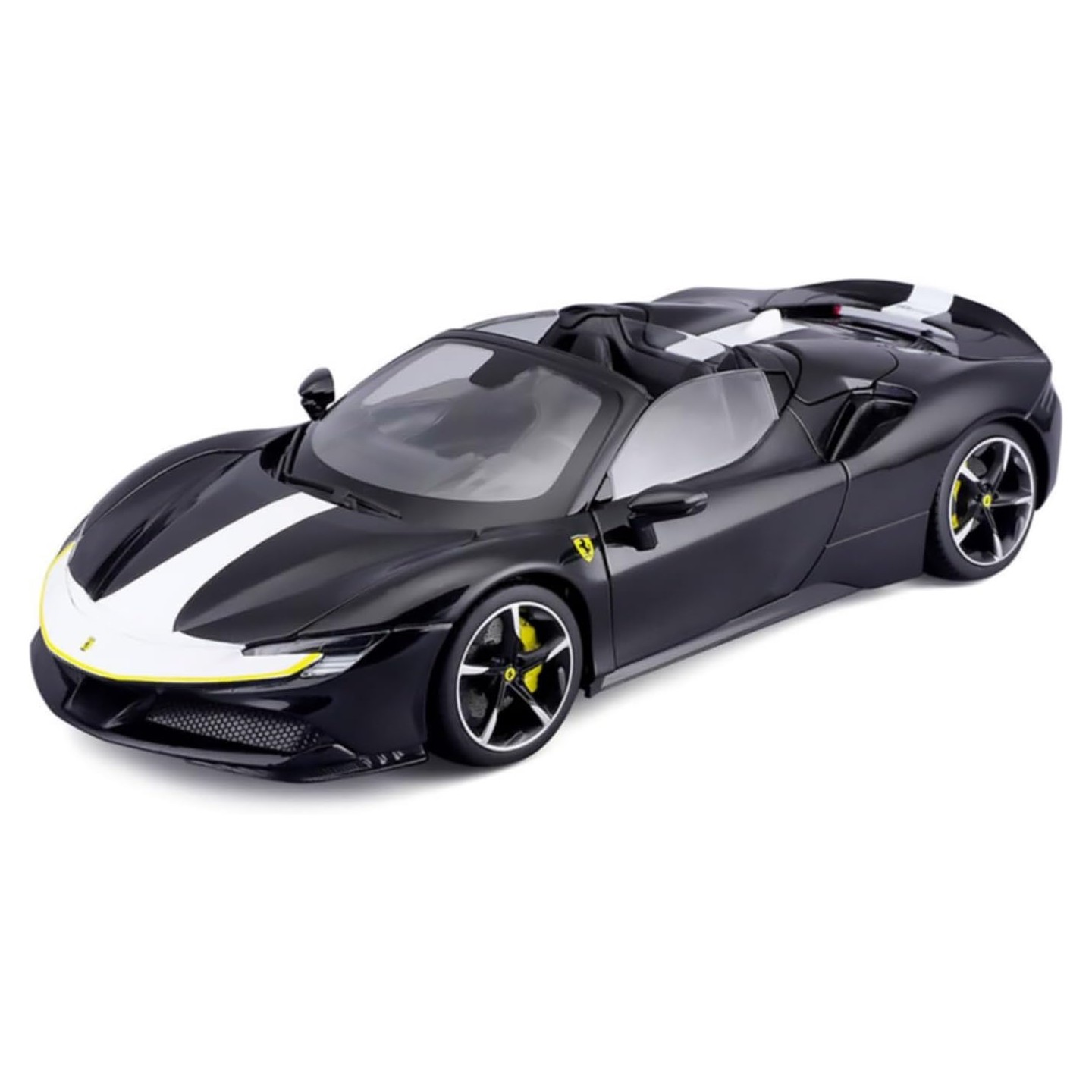 FERRARI SF90 STRADALE SPIDER ASSETTO FIORANO 2019 NEGRO BURAGO 16910 ESCALA 1/18