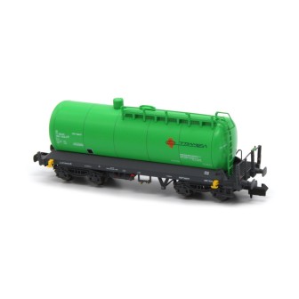 VAGÓN CISTERNA TRAMESA VERDE MFTRAIN N35018 ESCALA N