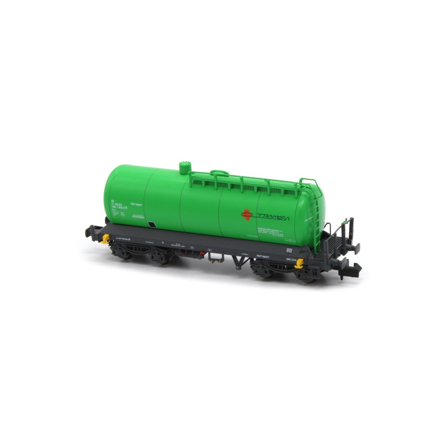VAGÓN CISTERNA TRAMESA VERDE MFTRAIN N35018 ESCALA N
