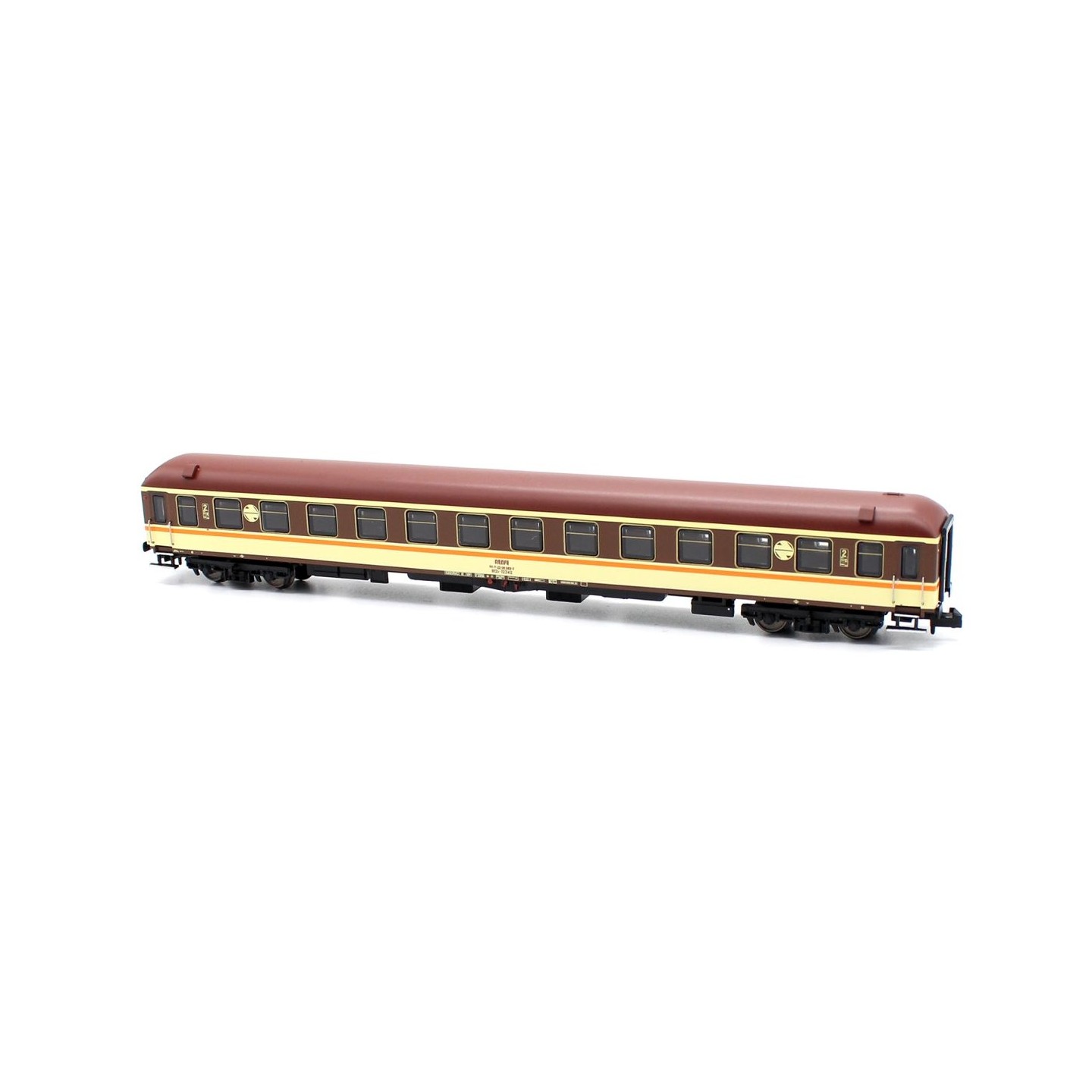 COCHE 2ª CLASE B12x-12.342 RENFE ESTRELLA RAYA CREMA MFTRAIN N50825 ESCALA N