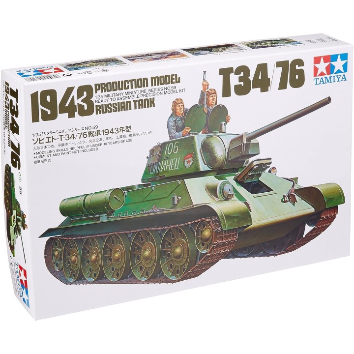 TANQUE RUSO T34/76 1943 TAMIYA 35059 ESCALA 1/35