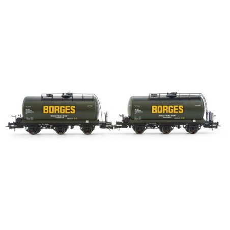 SET 2 VAGONES CISTERNA BORGES" RENFE ELECTROTREN HE6052 ESCALA H0"