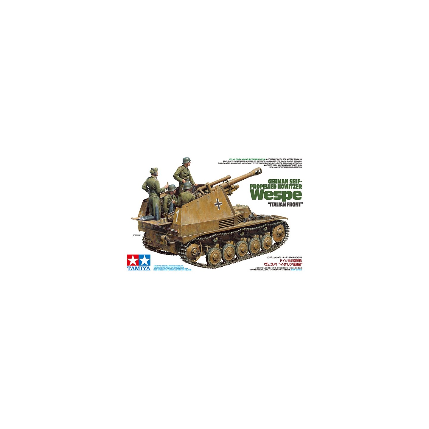 VEHICULO DE ARTILLERIA ALEMAN FRENTE ITALIANO TAMIYA 35358 ESCALA 1/35