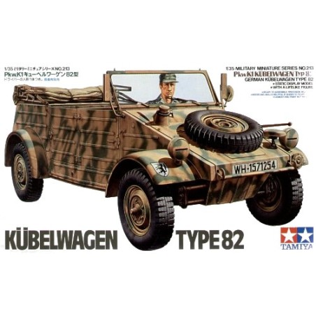 VEHICULO DE TRANSPORTE ALEMÁN KUBELWAGEN TYPE 82 TAMIYA 35213 ESCALA 1/35